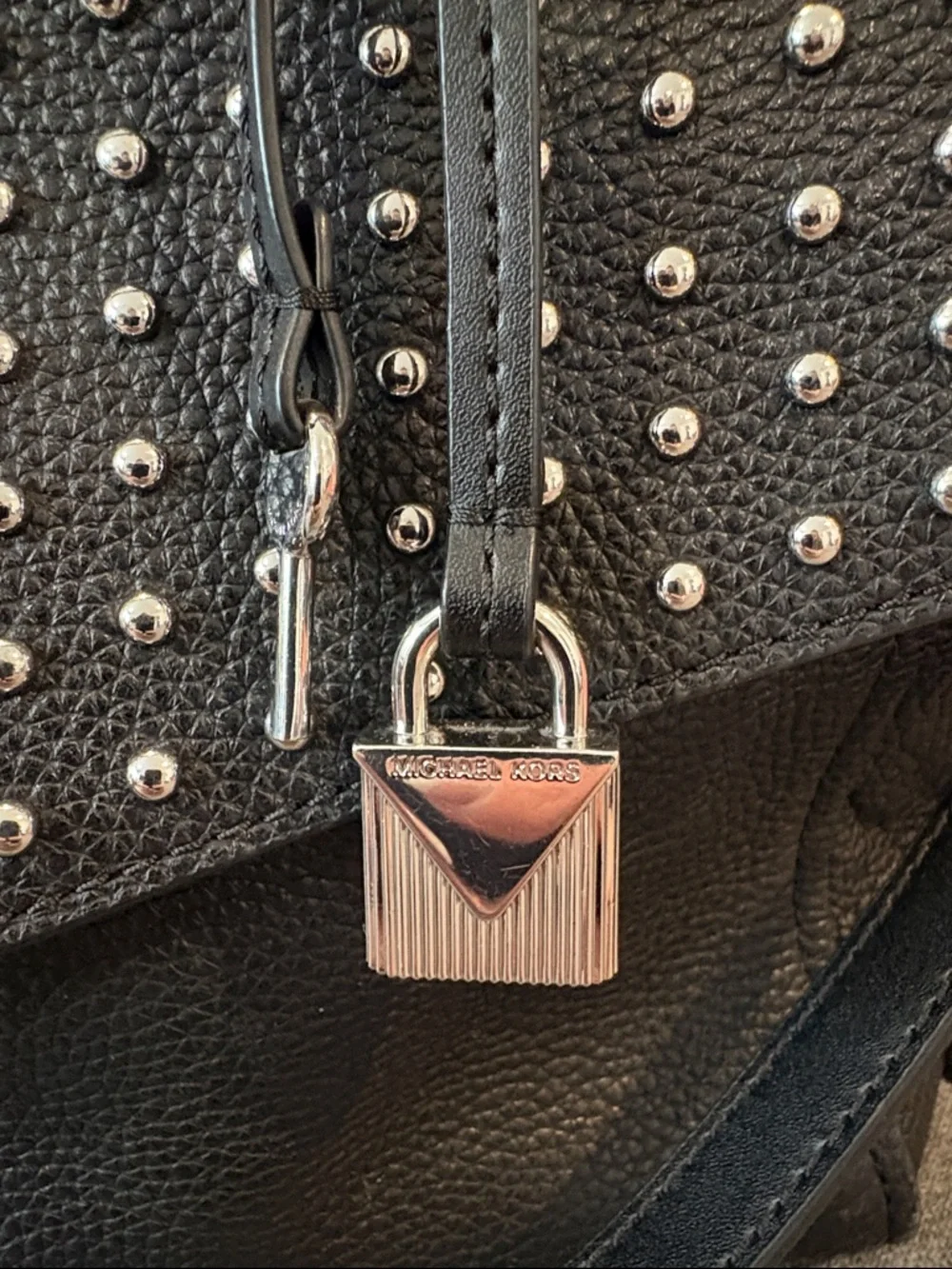 🖤 Michael Kors Black Studded Leather Bristol Satchel 🖤 - Picture 2 of 16
